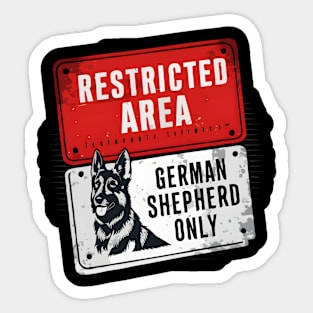 German Shepherd Lover Vintage Graphic Sticker